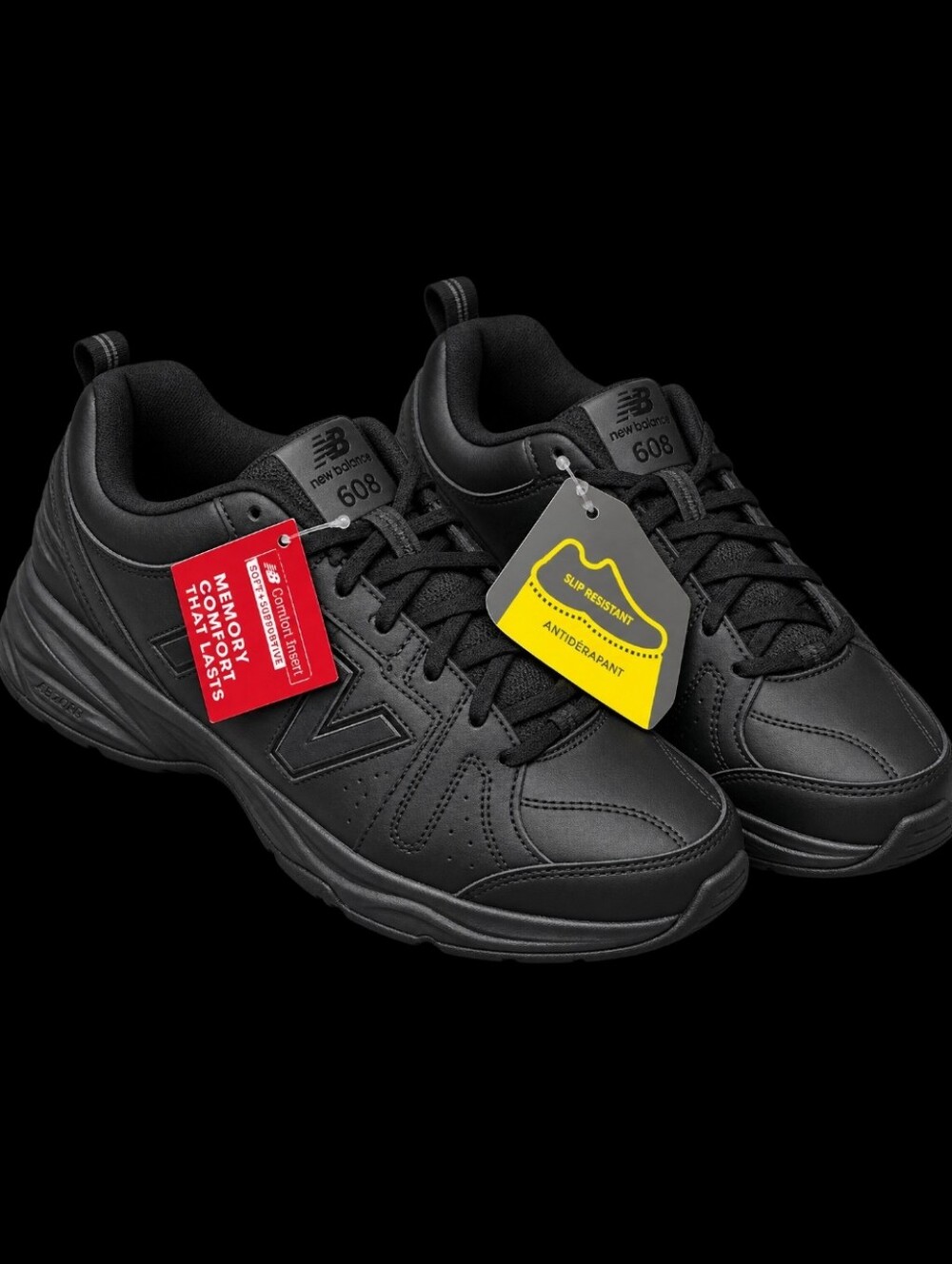 New Balance 608 Men’s Black Walking Shoes